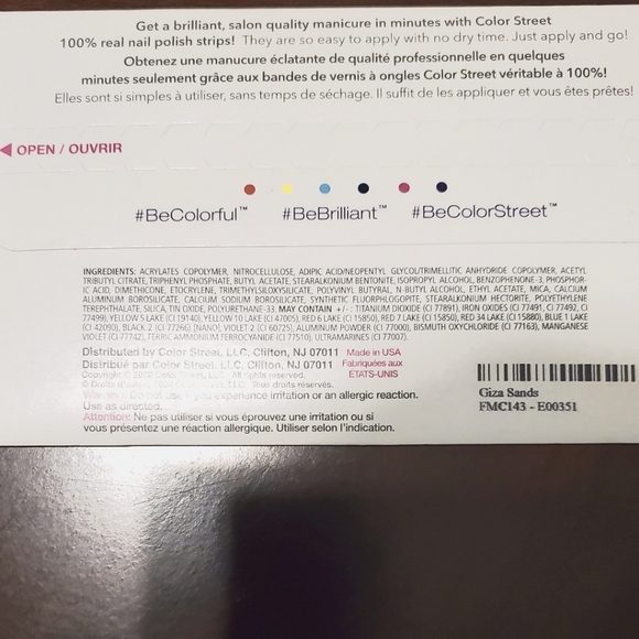 Color Street Nail Polish Strips Giza Sands - Picture 2 of 3